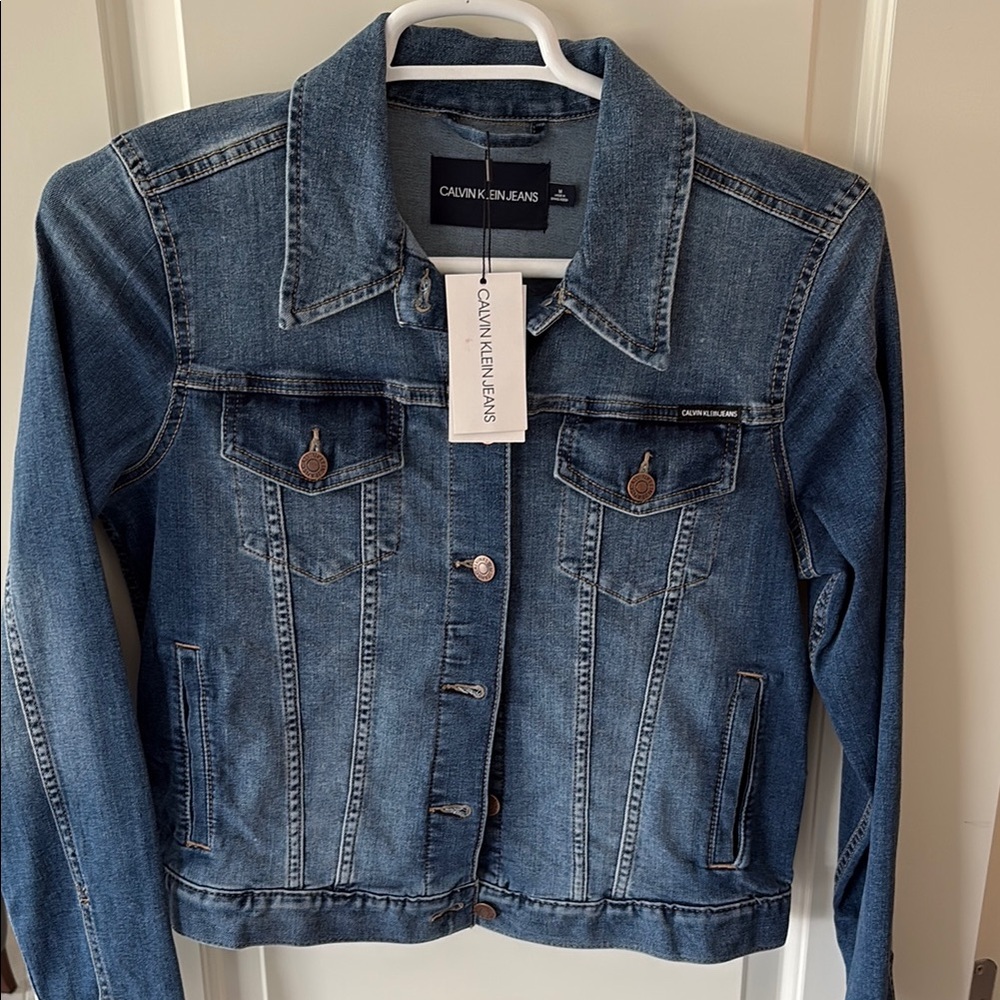 Calvin Klein Jeans Women's Medium Blue Denim Jacket
